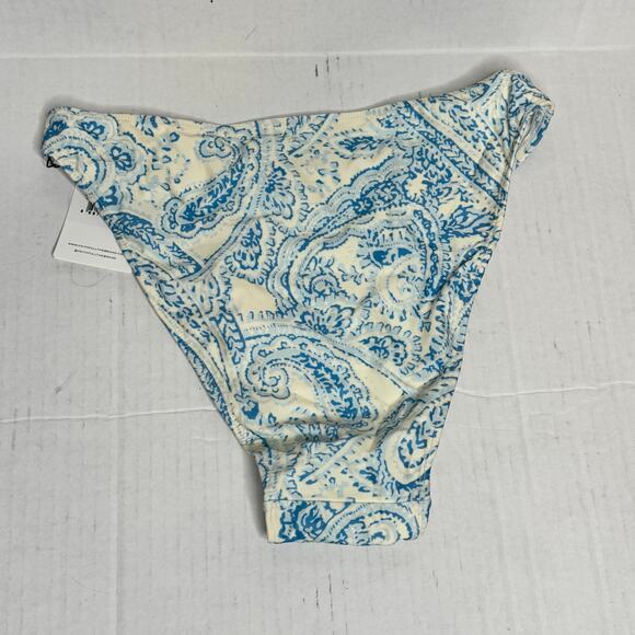 Faithfull The Brand Palmero Paisley Bikini Bottom Powder Blue NWT Women XXL - Picture 4 of 7